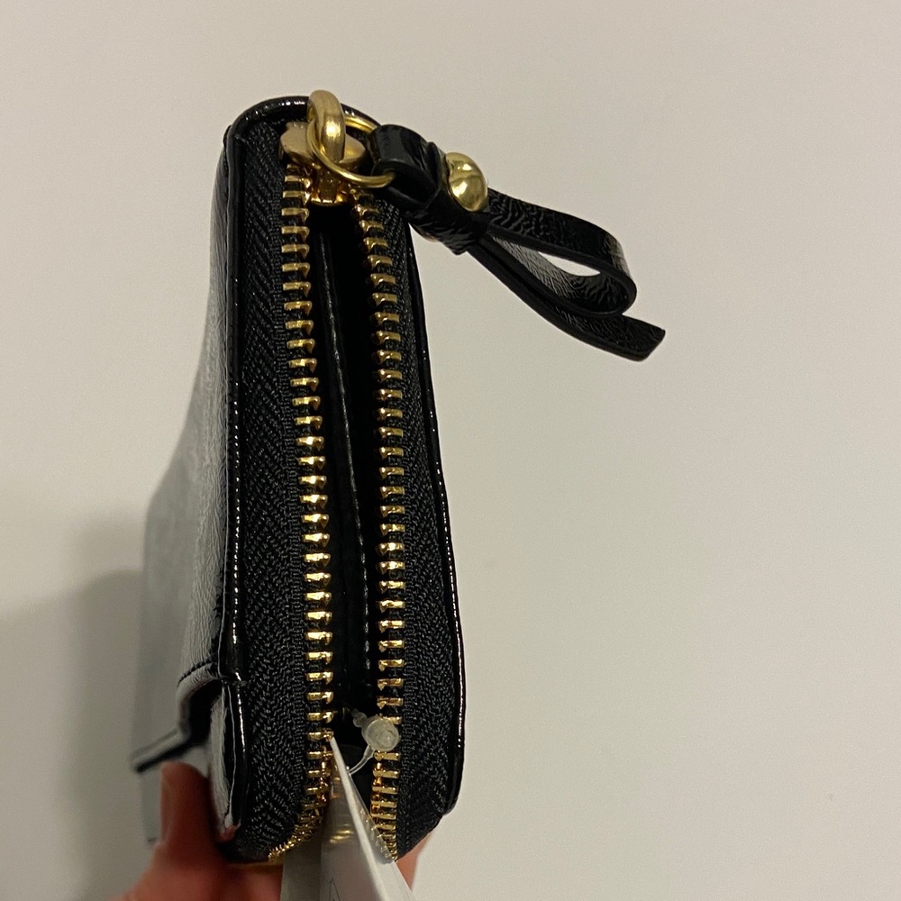 Coach poppy patent Leather long Zip Wallet - Picture 9 of 11